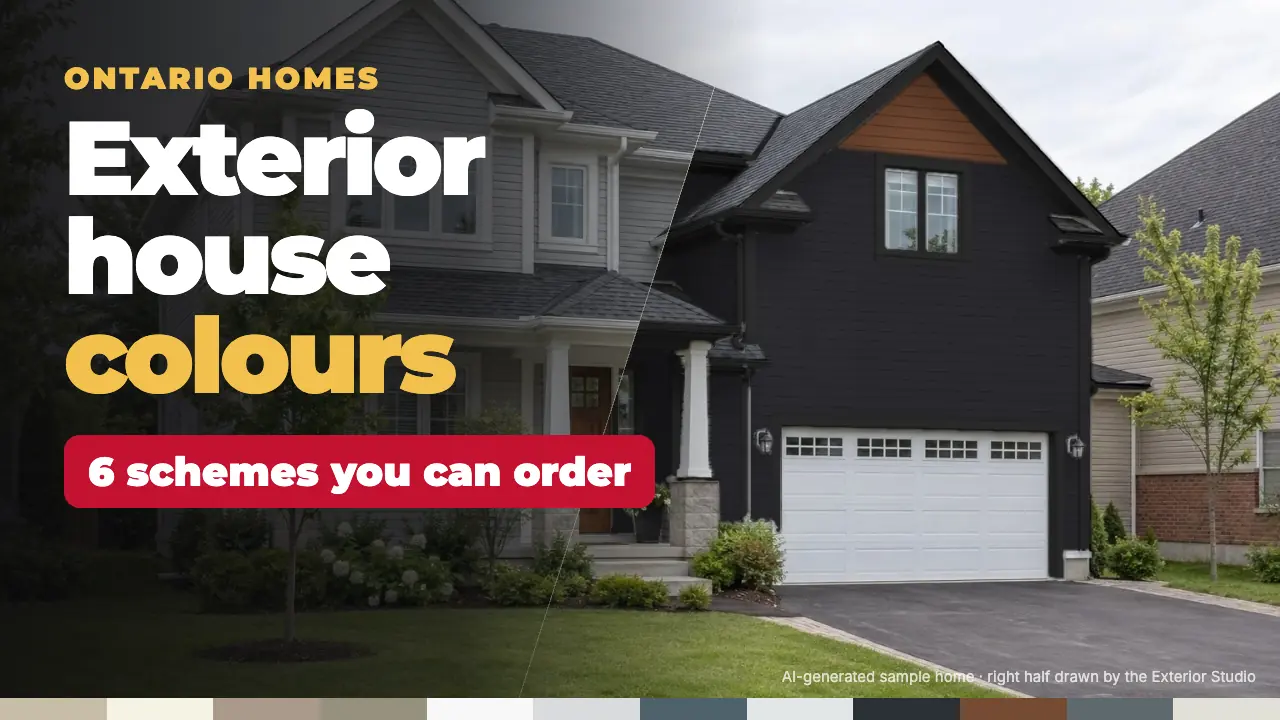 Exterior House Colours for Ontario Homes: 6 Schemes You Can Actually Order