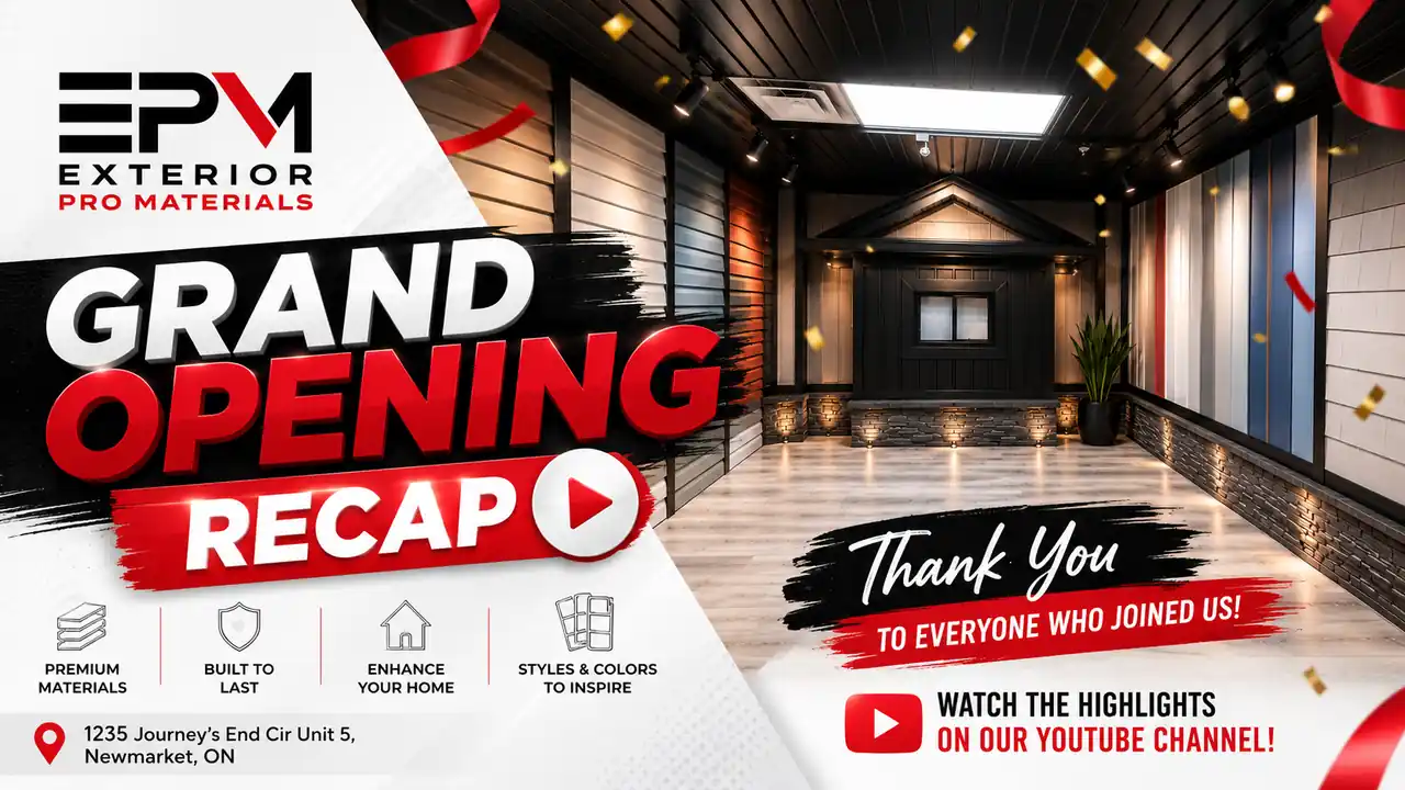 Exterior Pro Materials Grand Opening Recap: Inside the Newmarket Showroom