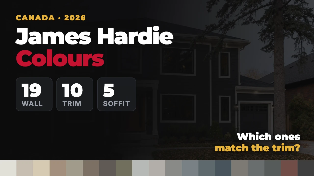 James Hardie Colours in Canada: How Far Up the Wall Each One Goes