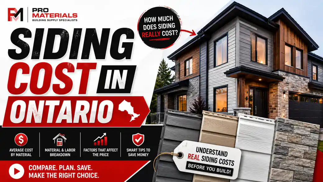 Siding Cost in Ontario 2026: Why the Quote Is Never the Invoice