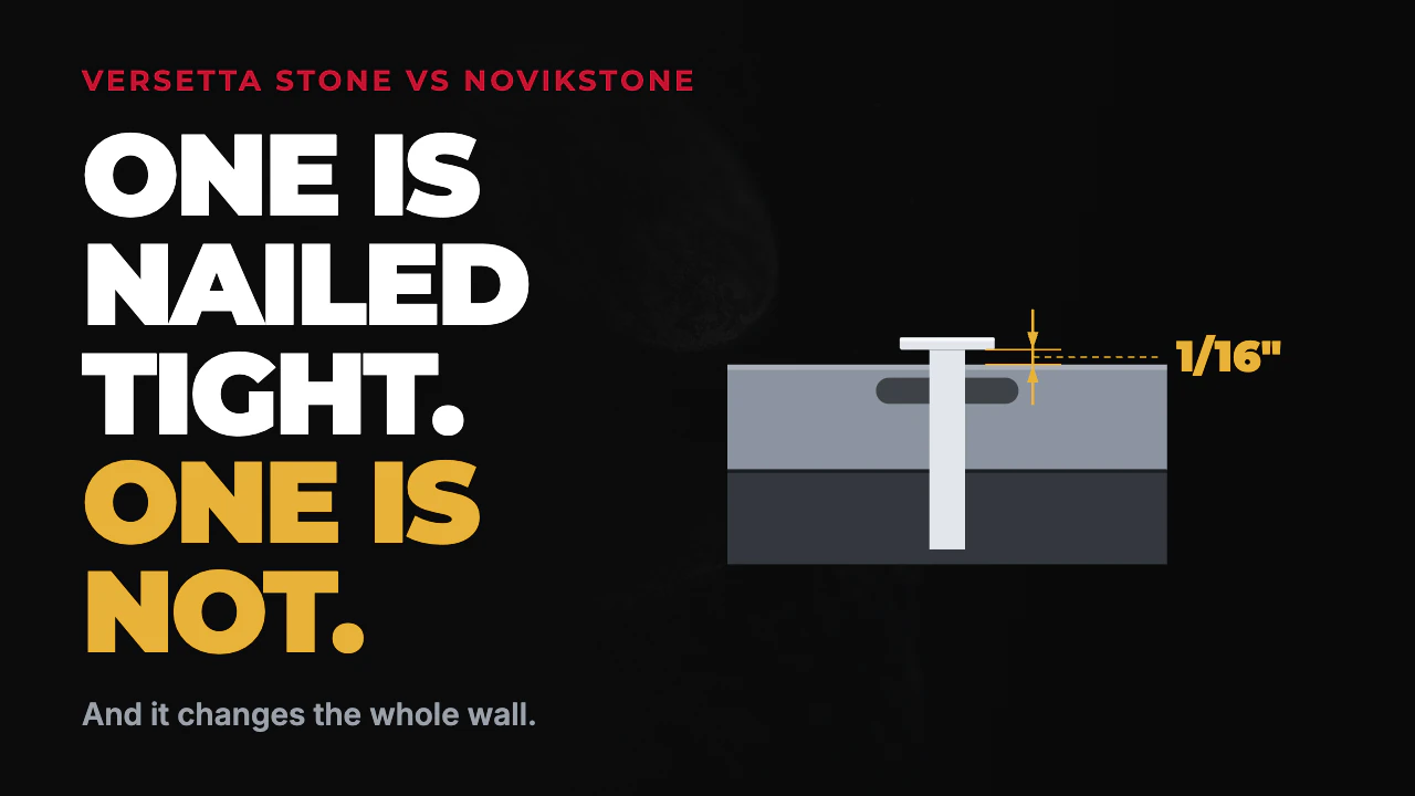 Versetta Stone vs NovikStone: One Is Nailed Tight, One Is Not
