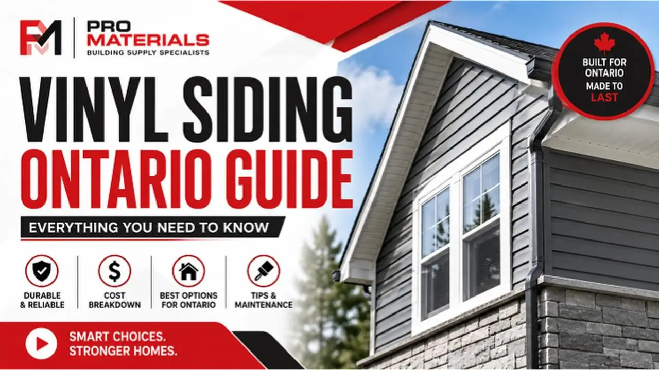 Vinyl Siding in Ontario 2026: The Complete Contractor's Guide