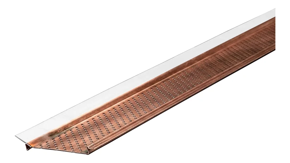 Alu-Rex Gutter Clean System® Retrofit Gutter Guard - Copper, for copper gutters profile