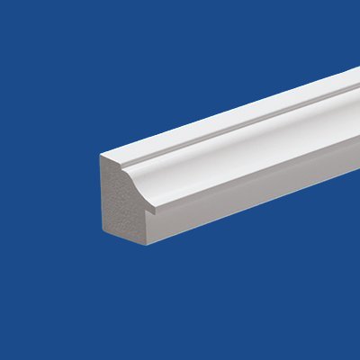 Restoration Millwork® Exterior PVC Trim - PVC Adjustable Back Band 16' profile