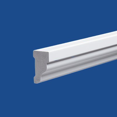 Restoration Millwork® Exterior PVC Trim - PVC Rake Mould 16' profile