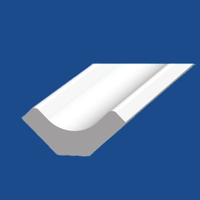 Restoration Millwork® Interior PVC Trim - PVC Cove (A-8) 16' profile