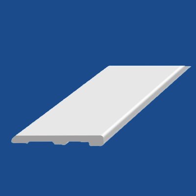 Restoration Millwork® Interior PVC Trim - PVC Regular Baseboard (A-1) 8' profile