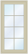 Comfort Series Vinyl Windows - Standard Grille profile