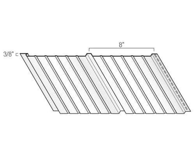 Kaycan Aluminum Soffit - SP-100 16" Solid Soffit profile