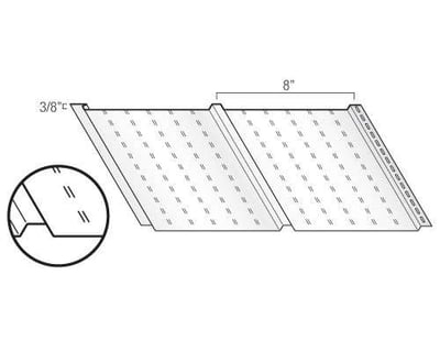 Kaycan Aluminum Soffit - SP-100 16" Vented Soffit profile