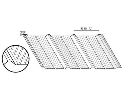 Kaycan Aluminum Soffit - SP-600 16" Vented Soffit profile