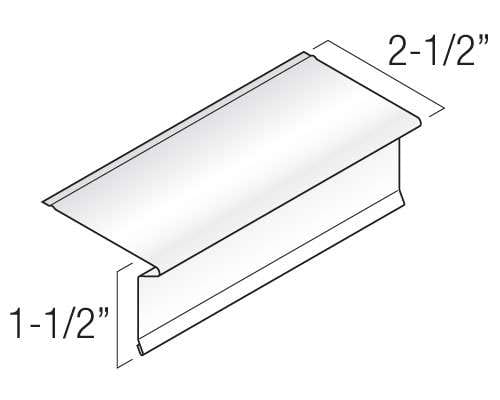 Kaycan Aluminum Trim & Accessories - 2 1/2" Aluminum Drip Edge profile