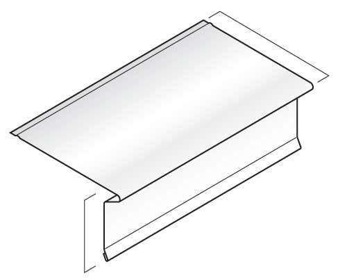 Kaycan Aluminum Trim & Accessories - 3" Aluminum Drip Edge profile
