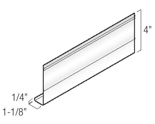 Kaycan Aluminum Trim & Accessories - 4" Fascia profile