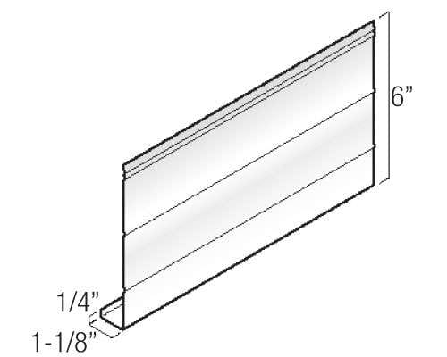 Kaycan Aluminum Trim & Accessories - 6" Fascia profile