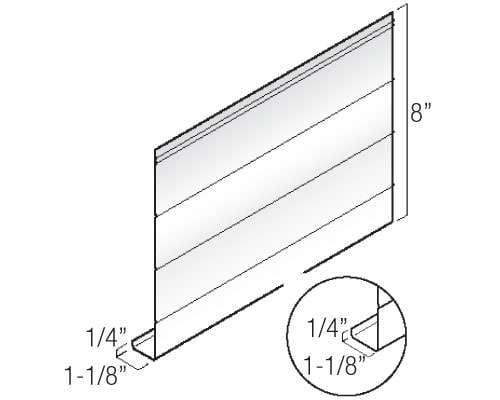 Kaycan Aluminum Trim & Accessories - 8" Fascia profile
