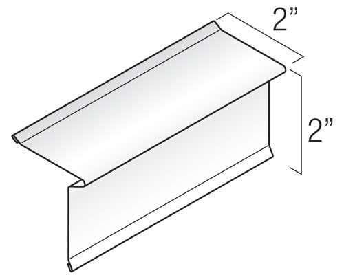 Kaycan Aluminum Trim & Accessories - 2" × 2" Reversible Drip Edge profile