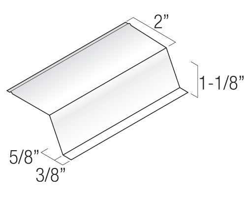 Kaycan Aluminum Trim & Accessories - Aluminum Roof Edge profile