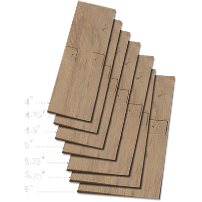 Cedar Impressions® Individual 5" Shingle Siding - Individual 5" Sawmill Shingle profile