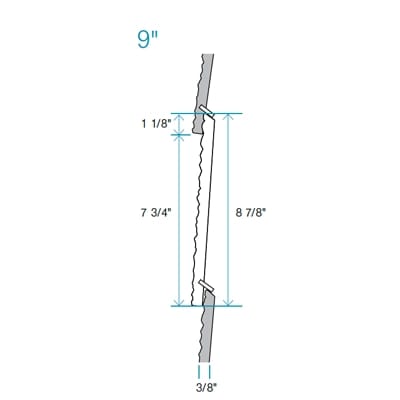 Ced'R-Vue™ 9″ Siding - Ced'R-Vue™ 9″ Board profile