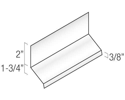 Century Series Aluminum Flashing & Trim - 1 3/4" Drip Cap profile