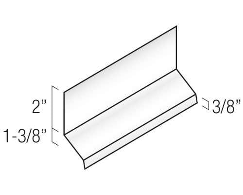 Century Series Aluminum Flashing & Trim - 1 3/8" Drip Cap profile