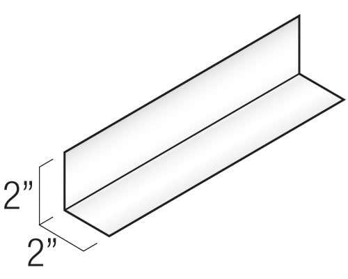 Century Series Aluminum Flashing & Trim - 2" × 2" Angle Flashing profile