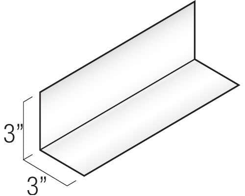 Century Series Aluminum Flashing & Trim - 4" × 4" Angle Flashing profile