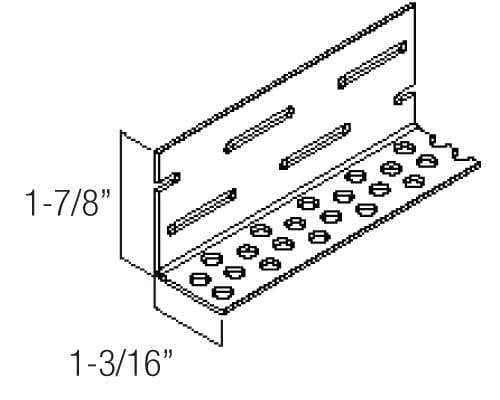 Century Series Aluminum Flashing & Trim - Anti-Rodent Trim profile