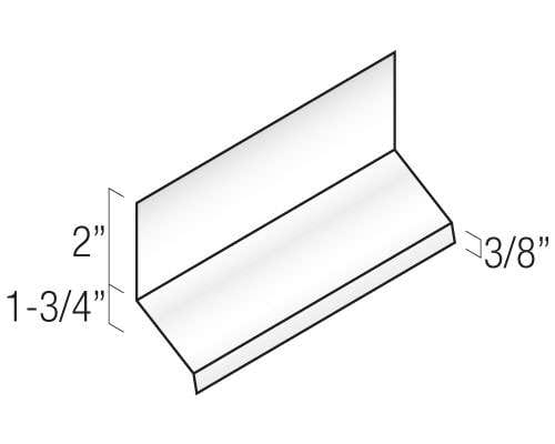 Century Series Aluminum Flashing & Trim - 1 3/4" Drip Cap profile
