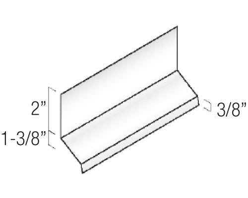 Century Series Aluminum Flashing & Trim - 1 3/8" Drip Cap profile