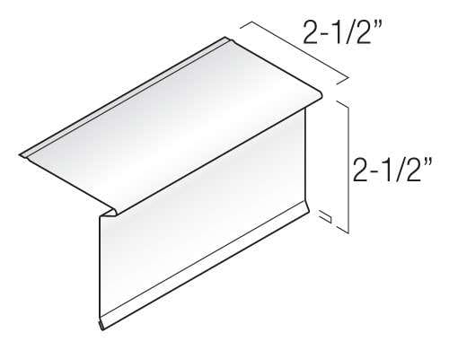 Century Series Aluminum Flashing & Trim - 2-1/2" × 2-1/2" Drip Edge profile