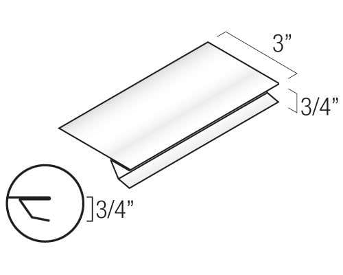 Century Series Aluminum Flashing & Trim - Eaves Starter profile