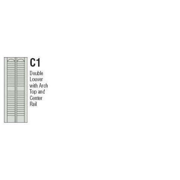 Custom Vinyl Shutters - Charleston Open Louver (C Type) profile