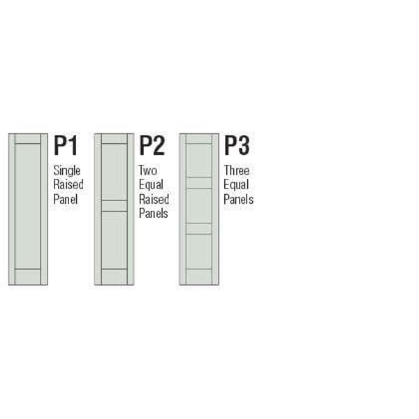 Custom Vinyl Shutters - Raised Panel — Williamsburg (P Type) profile
