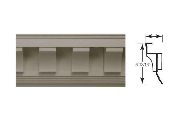 Dentil Trim - Scalloped Tooth Dentil Trim profile