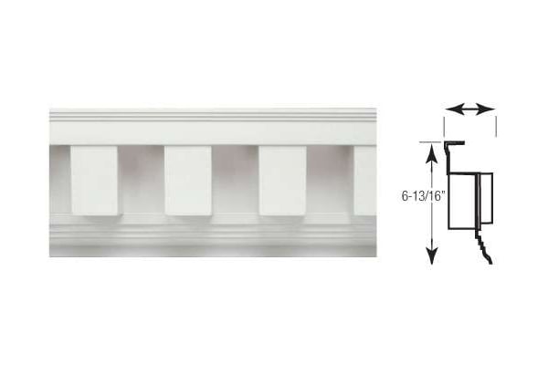 Dentil Trim - Square Tooth Dentil Trim profile