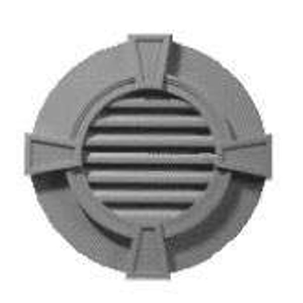 Gable Vents - Designer — 30" Round with Keystones profile
