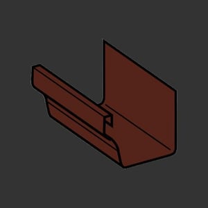 Kaycan K-Snap Vinyl Rainware Gutter - Brown
