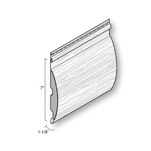 Kaycan Montebello™ Insulated Log Siding - 7" Montebello™ Vinyl Log Siding profile