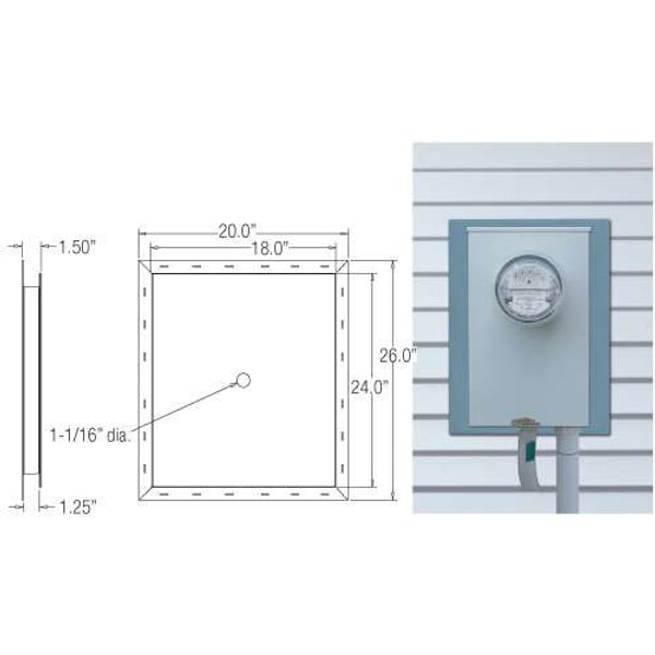 Mount Blocks & Utility Vents - Jumbo Meter Block profile