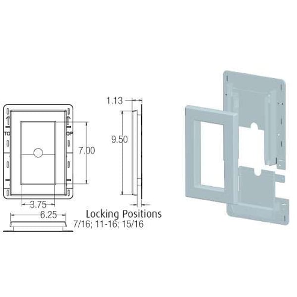 Mount Blocks & Utility Vents - Split Block for Water Management and Composite Siding profile