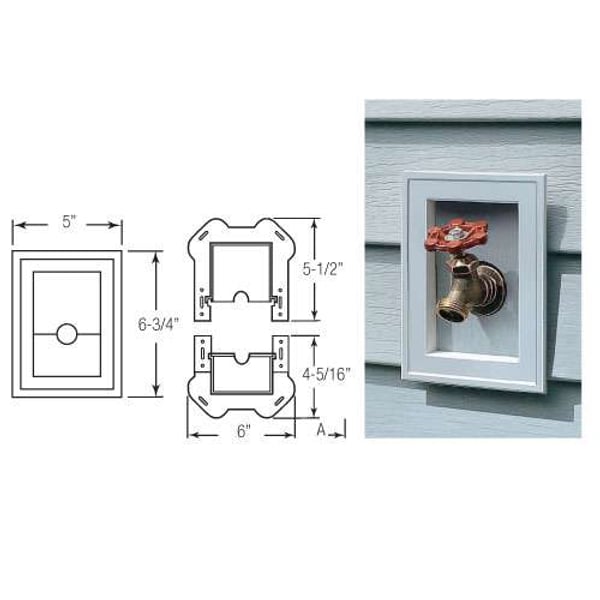 Mount Blocks & Utility Vents - Split Block Mini-Mount profile
