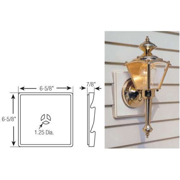 Mount Blocks & Utility Vents - Surface Block – Triple 3" profile