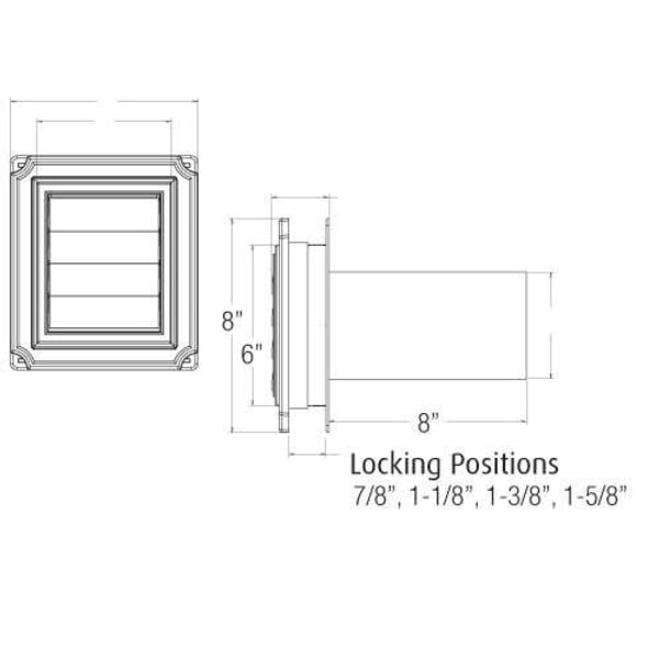 Mount Blocks & Utility Vents - Master Exhaust Vent – For Insulated Siding profile