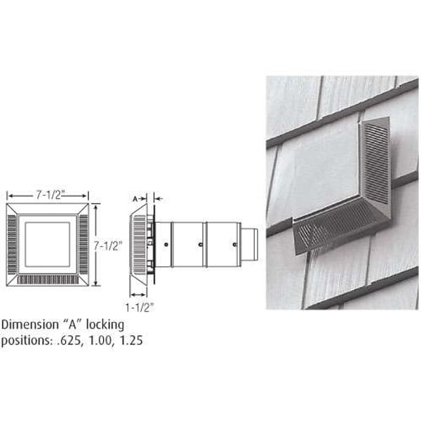 Mount Blocks & Utility Vents - Master Intake / Exhaust Vent profile