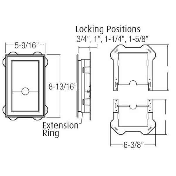 Mount Blocks & Utility Vents - Split Block for Insulated Siding profile