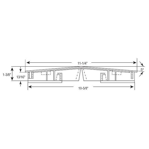 Roof Ventilation - 11" Hipmaster profile