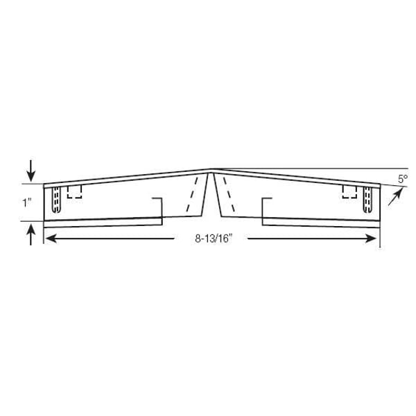 Roof Ventilation - 9" Hipmaster Plus profile