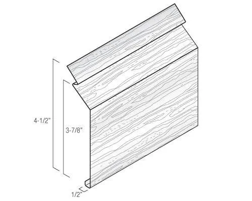 Kaycan Vinyl Skirting - Skirting Top Rail Front profile